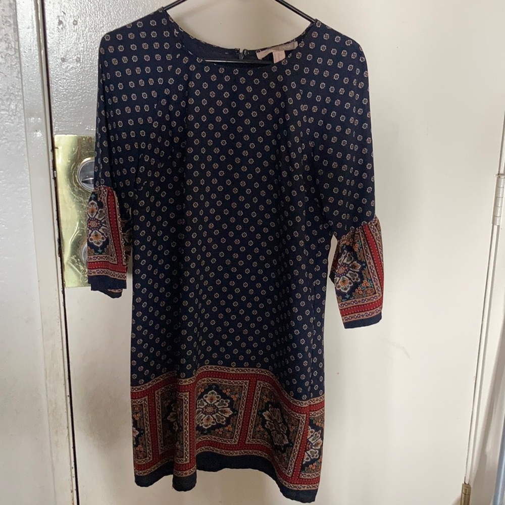 Forever 21 • Blue Patterned A-line Dress